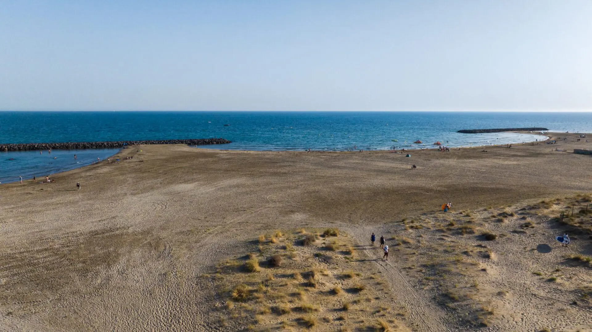 Plage de sable fin au Cap d'Agde